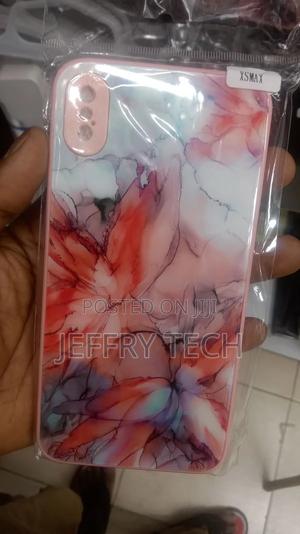 iPhone XS Max Cover - Trendy Chic Rose Gold Marble Printed H - thumbnail 2