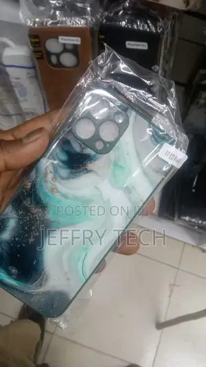 iPhone 12 Pro Marble Pattern Glass Protective Case(DL04)