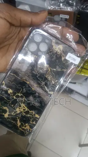 Marble Case Black and Gold for iPhone 12 Pro Max/12 Pro/12