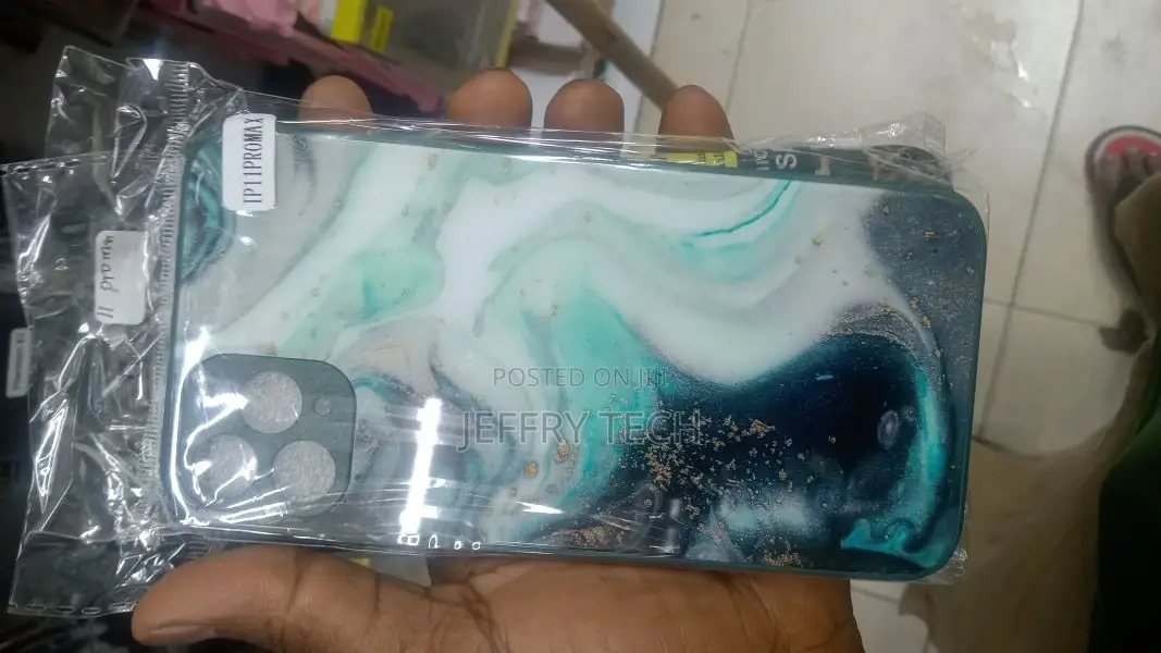Marble Tempered Glass Back Cover Case for iPhone 11 Pro Max(