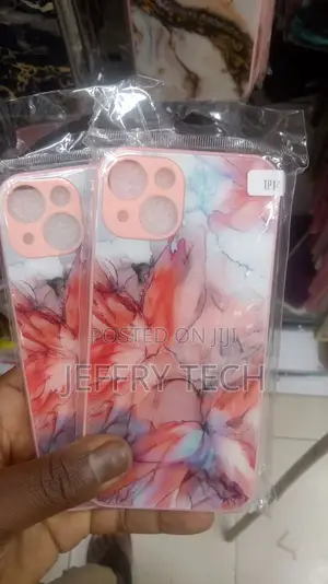 Hard-Shell Case for iPhone 14 - Pink Marble