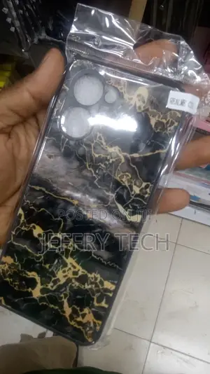 Realme C33 Case Fashion Marble Black Edge Silicone Soft Phon