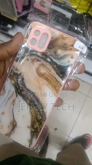Oppo A16K Cover- Black Marble Series - HQ Ultra Shine Premiu