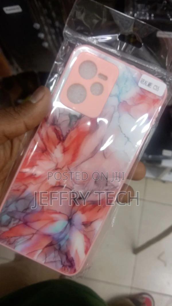 We Pink Marble Realme C35 Back Cover - thumbnail 3