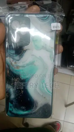 Jet Stream Green Marble Realme C35 Back Cover
