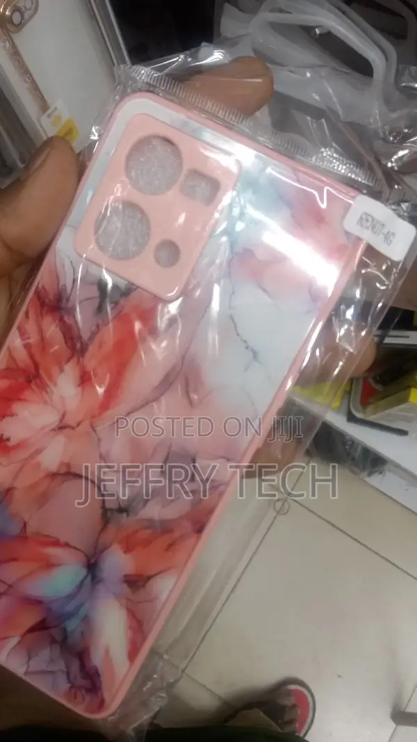 We Pink Marble Oppo Reno 7 (4G) Back Cover