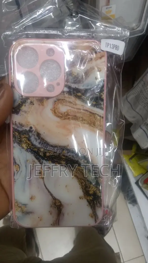 Brown Marble Design Case for iPhone 13 Pro