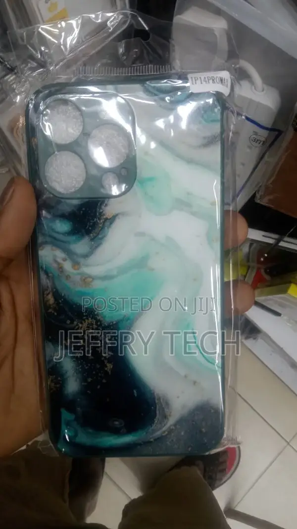 Green Marble Apple iPhone 14 Pro Max Premium Phone Case