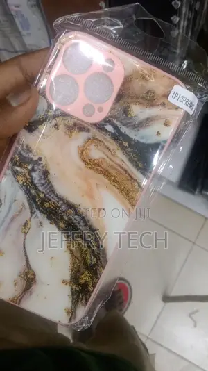 Luxury Brown Gold Marble Case for iPhone 14 Pro Max, I