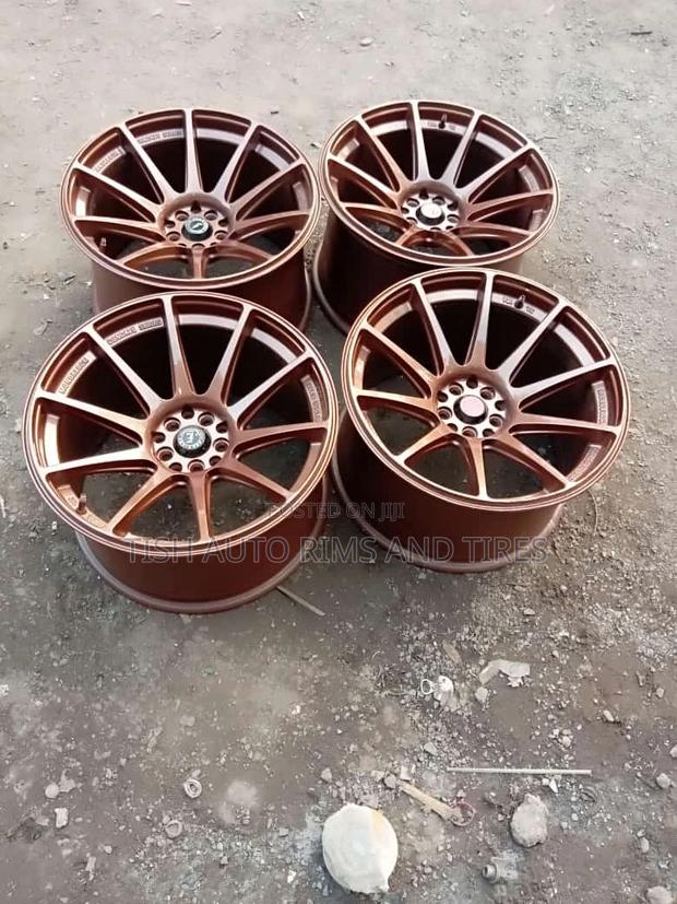 Staggered Offset 18 Inch Subaru, Mark X Rims Set