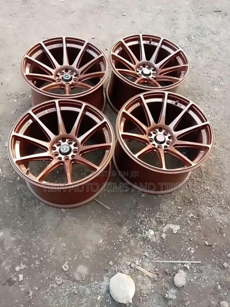Staggered Offset 18 Inch Subaru, Mark X Rims Set