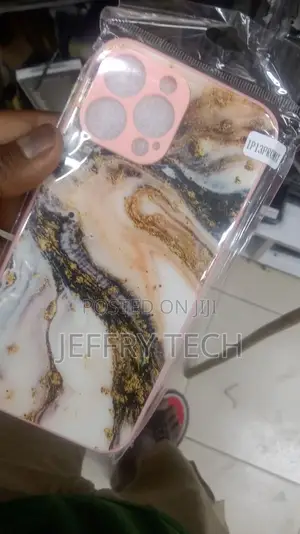 Bone White Brown Marble Apple iPhone 13 Pro Max Back Cover