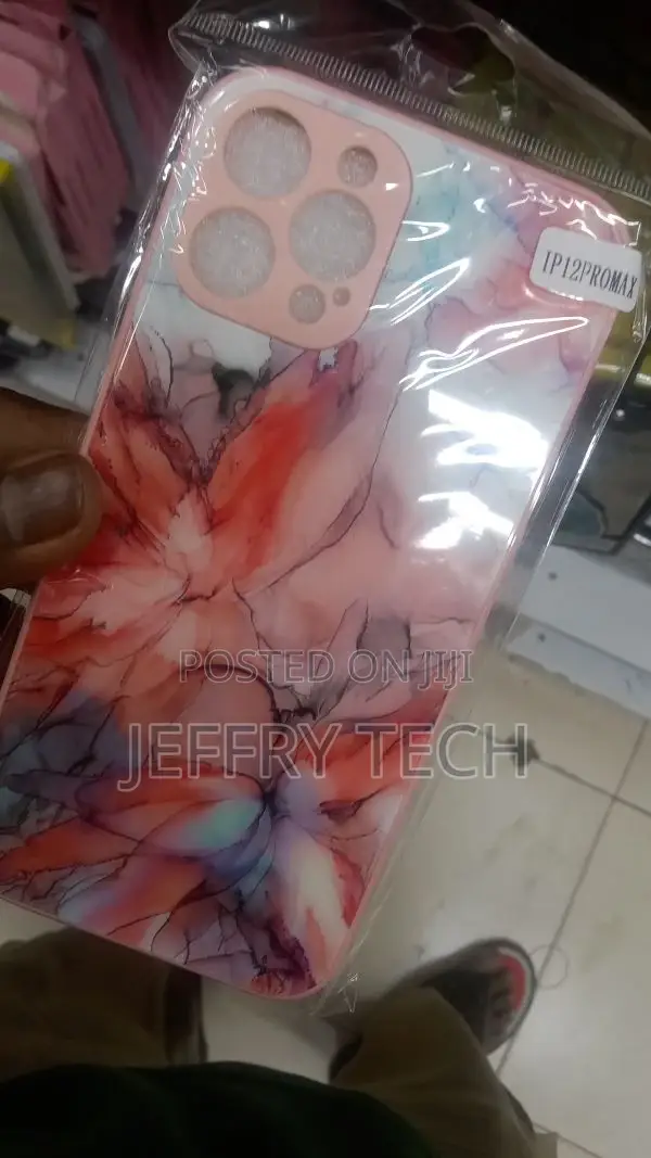 Red Marble Design iPhone 12 Pro Max Back Skin Wrap