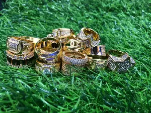 Designer Quality Brand Men's Miami Hipop Iced Out Rings
