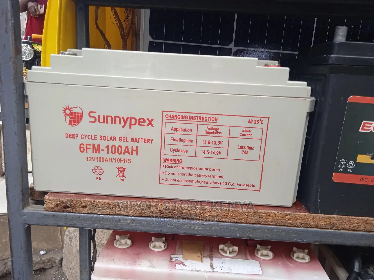 6FM Sunnypex 12V 100ah Battery 10hrs Solar Battery