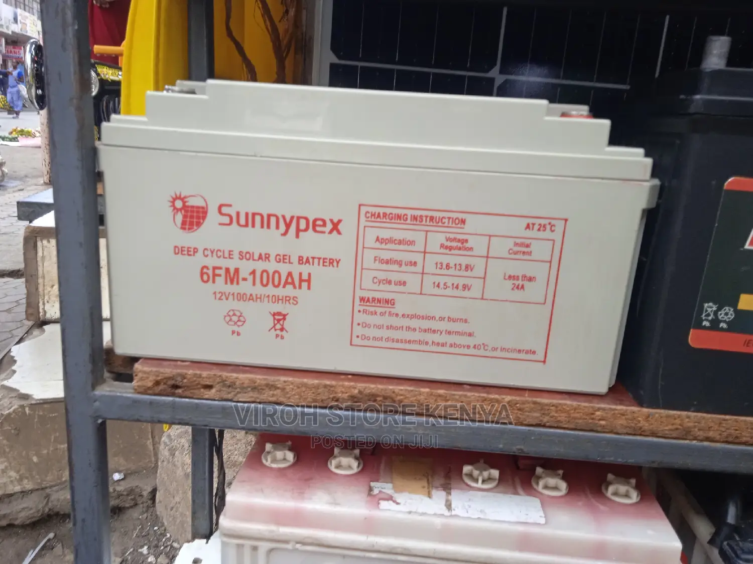 6FM Sunnypex 12V 100ah Battery 10hrs Solar Battery