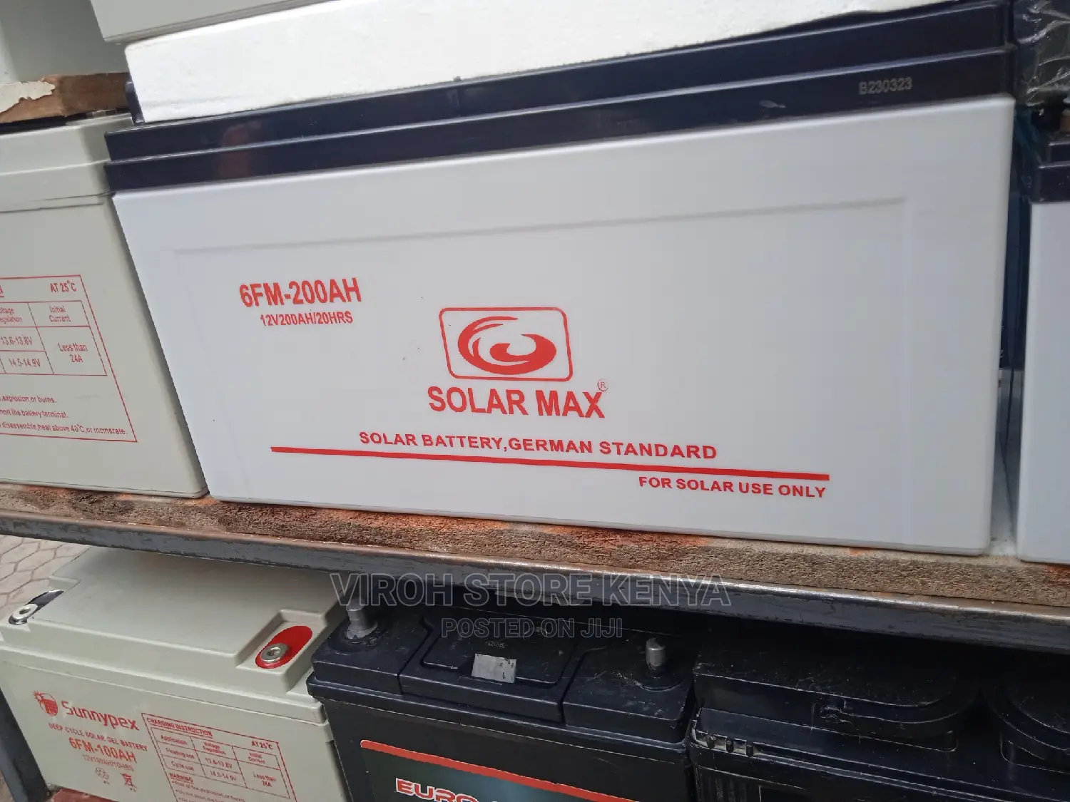 Solarmax 12V 200ah Battery/20hrs 6FM From Germany
