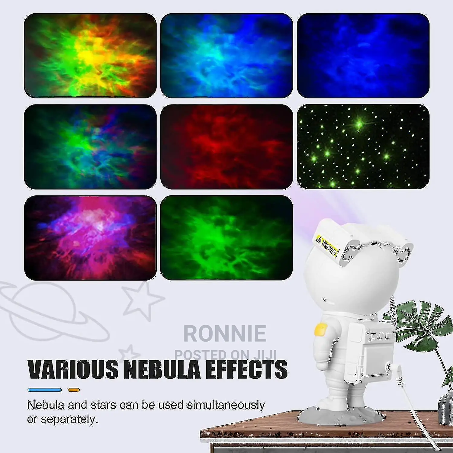 Star Projector Galaxy Night Light - Astronaut Space Buddy Pr