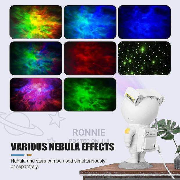 Star Projector Galaxy Night Light - Astronaut Space Buddy Pr - thumbnail 9