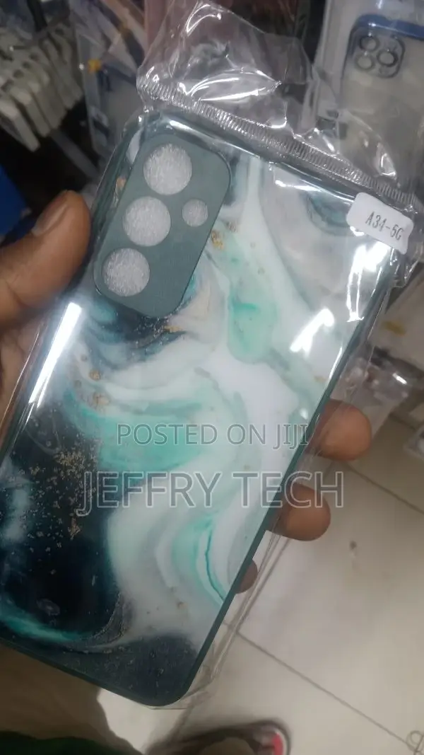 Marble Samsung A34 5G Glass Case