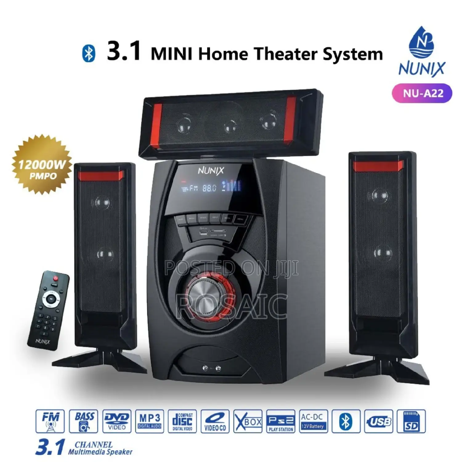 Nunix A22 Mini Home Theatre Sound System at 4200