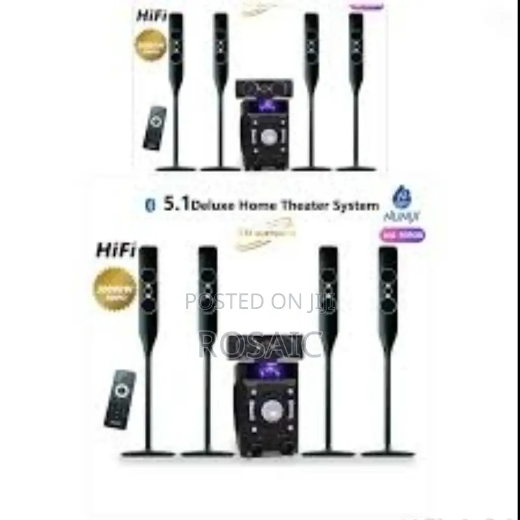 Nunix Deluxe Home Theatre System 5.1 Nu-9090bwith Tall Boys