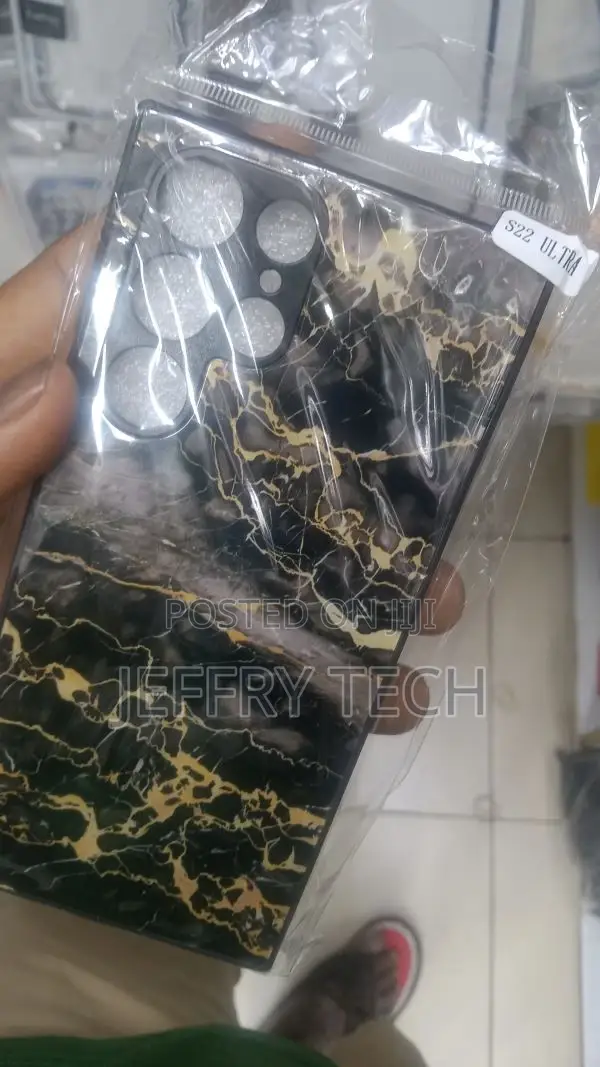 Black Marble Samsung Galaxy S23 Ultra Case