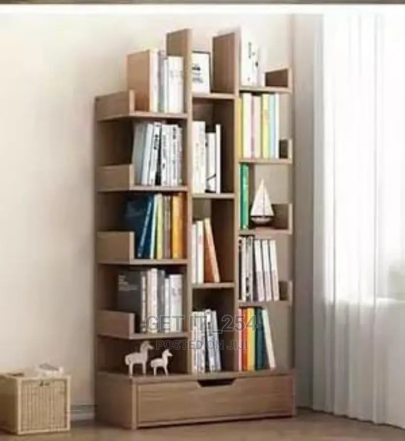 Big Multipurpose Bookshelf With a Lower Drawer Case