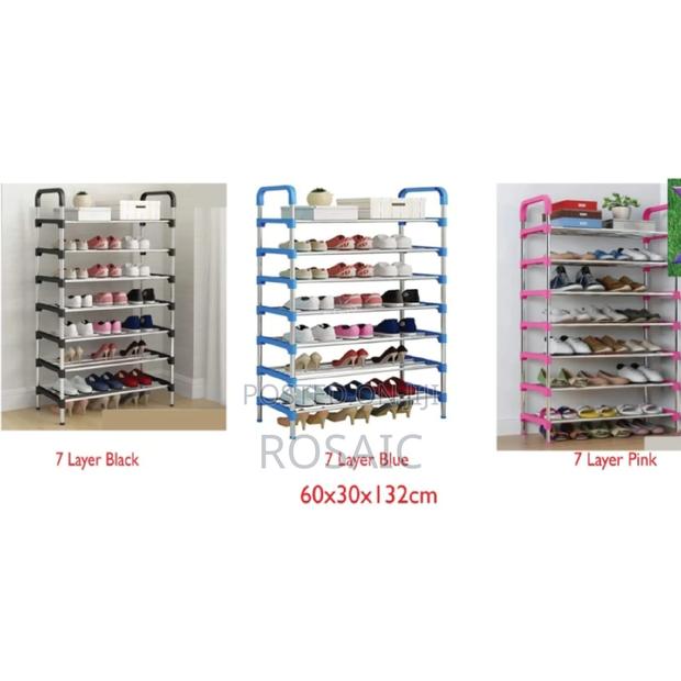 Executive Adjustable Portable 7 Layer Shoe Rack