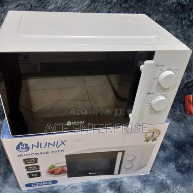 Nunix 20 Litres Manual Microwave Oven - White