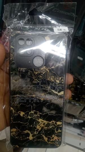 Xiaomi Redmi 10C Cover - Black White Marble With Chic Rose - thumbnail 2