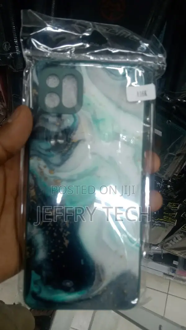 Back Cover for Oppo A16K Green Marble Printed