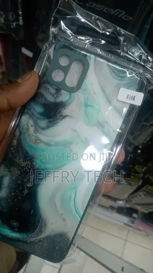 Back Cover for Oppo A16K Green Marble Printed