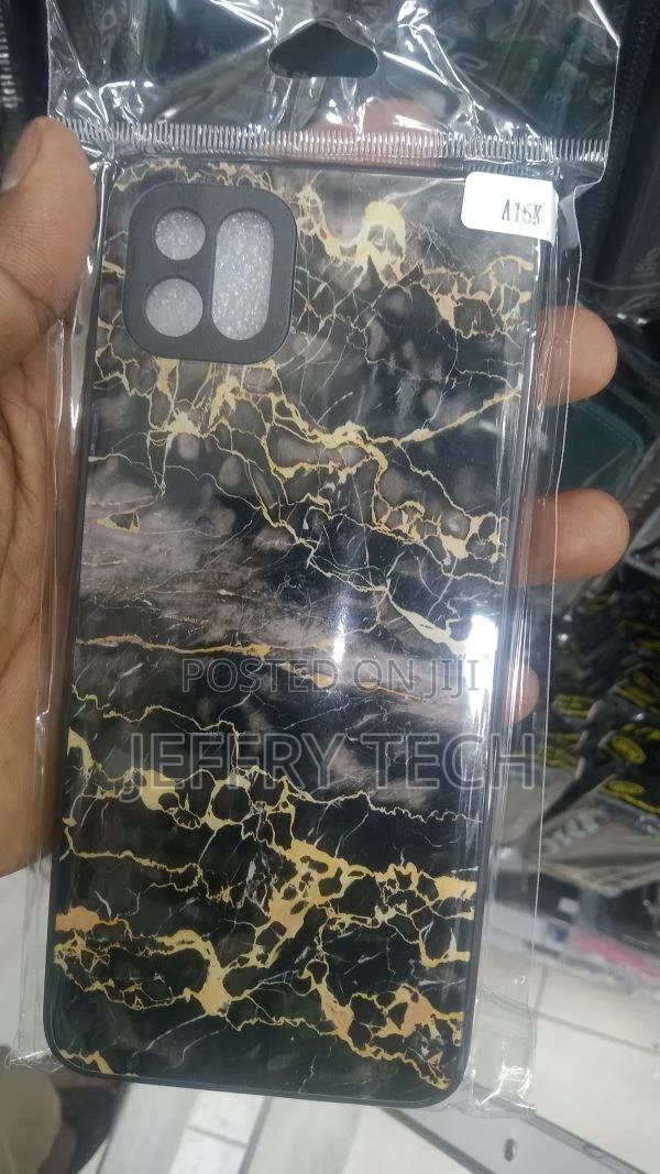 Bone Black Brown Marble Oppo A16K Back Cover - main view