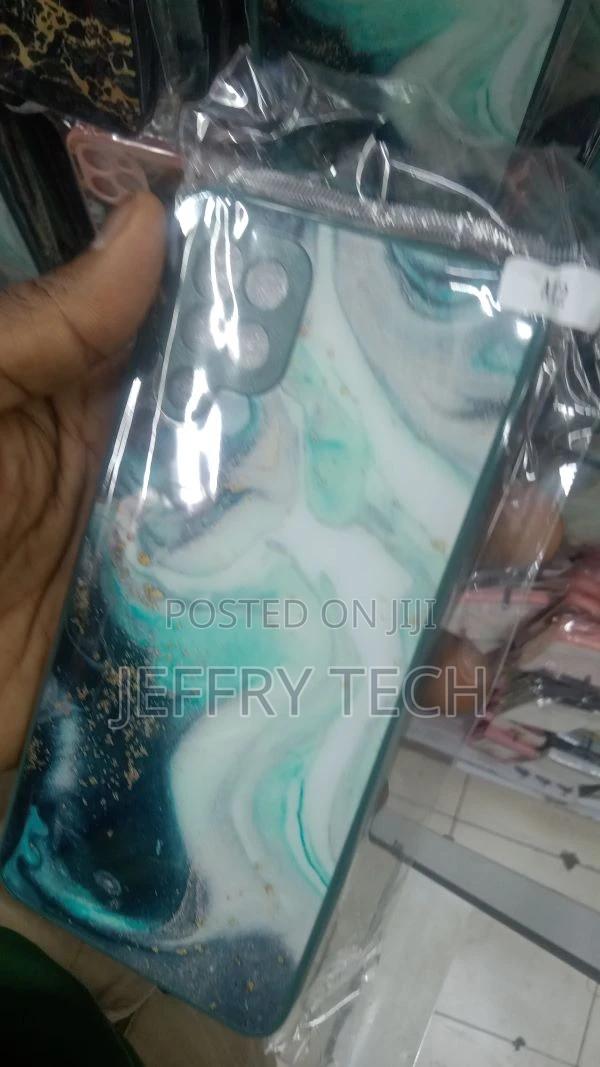 Phone Case Cover for Samsung Galaxy A12,Green White Marble P - thumbnail 3