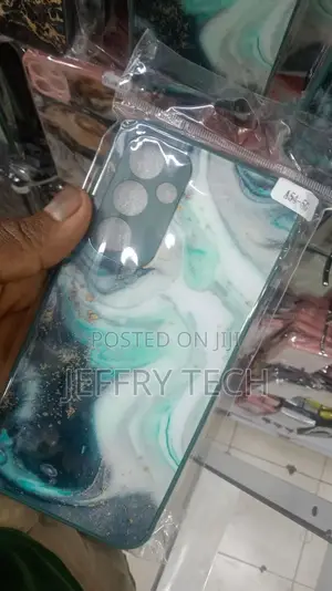 For Samsung Galaxy A54 Marble Pattern Phone Case(Green White