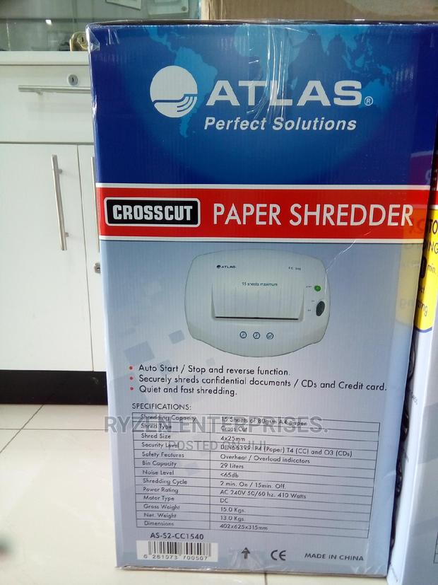 Paper Shredder Cc1540 Atlas/ CC1540 Cross Cut Shredder