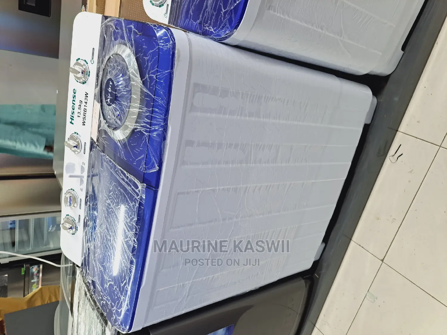 Hisense 13.5kg Twin Tab Washing Machine – White