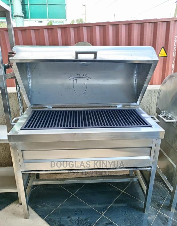 Stainless Steel Nyama Choma Grill. - main view