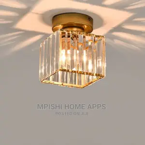 Square Crystal Ceiling Light
