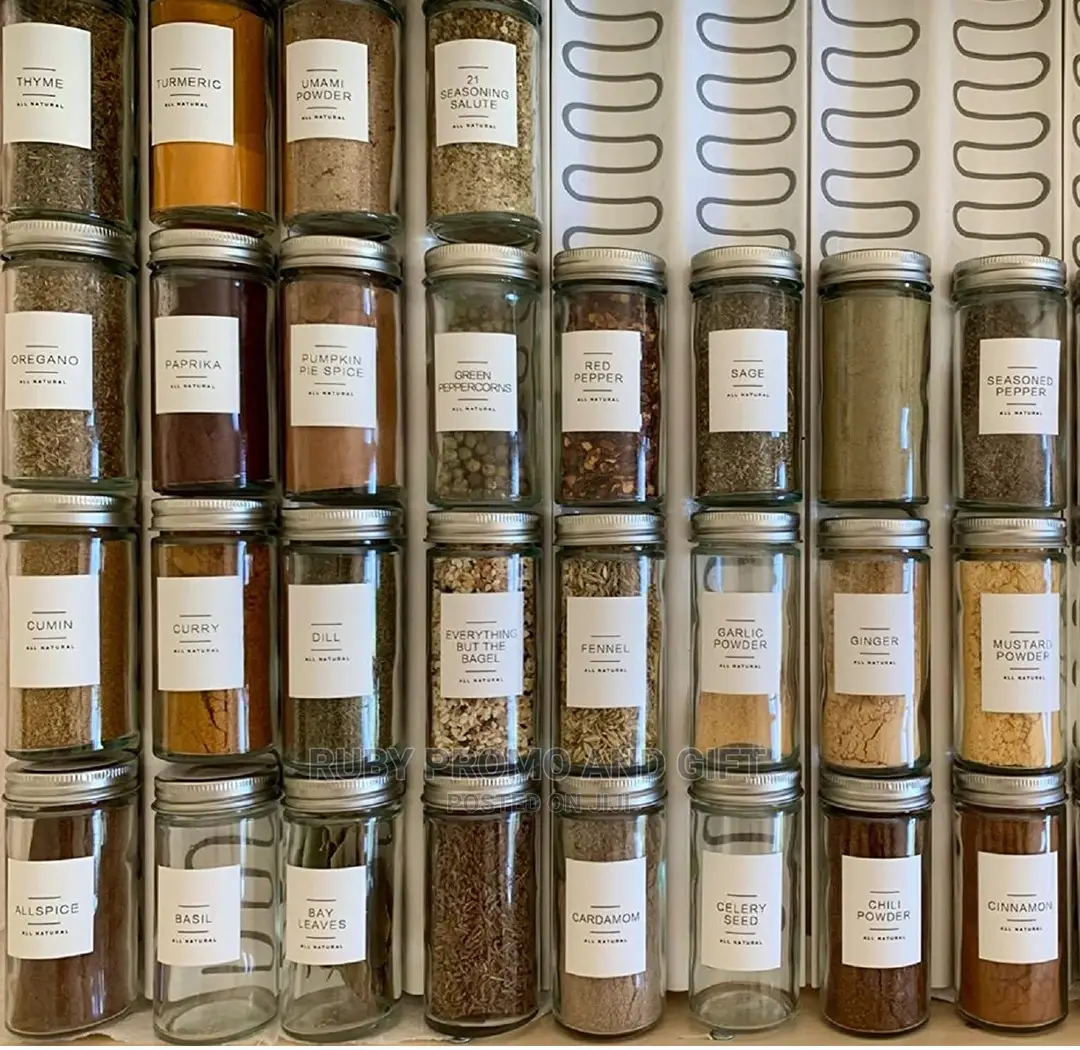Glass 212ml Spice Containers