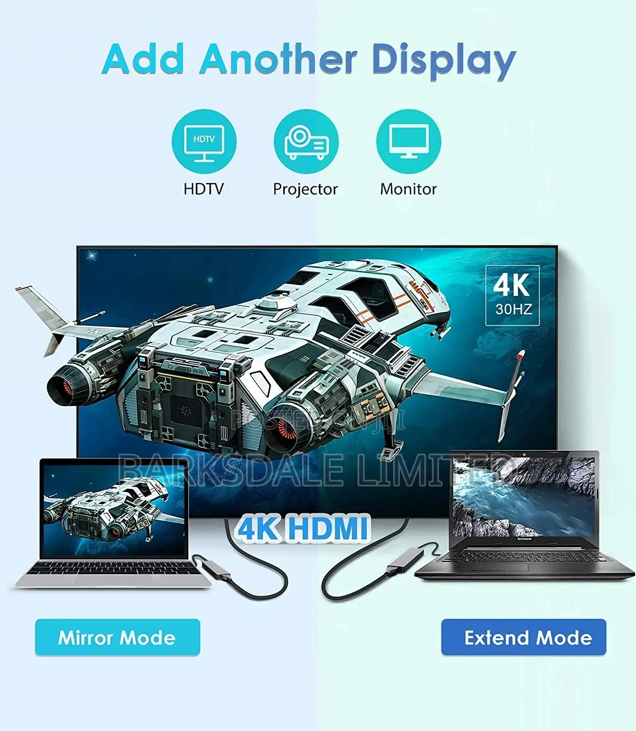 Hub 6 in 1 USB Type C HDMI SD TF Card Reader Docking Stat