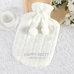 Hot Water Bottle With a Fleece Cover