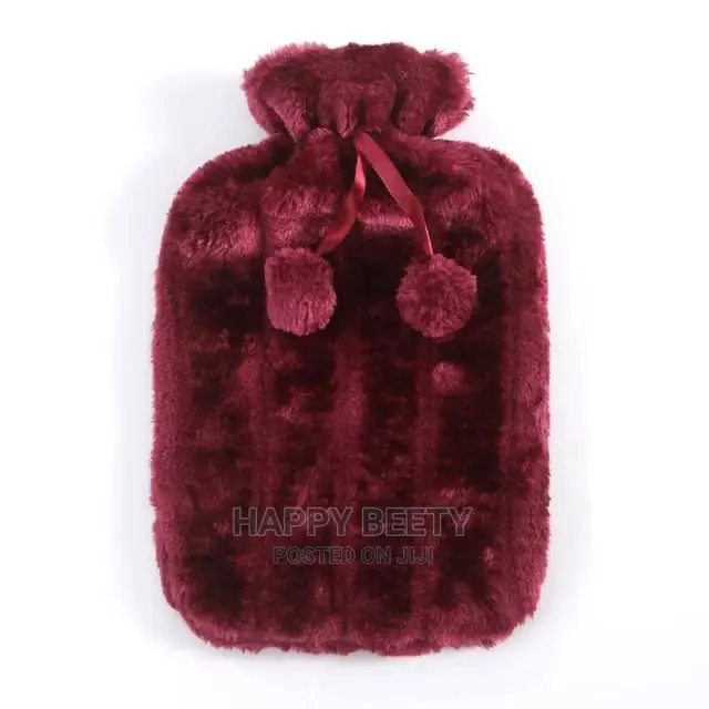 Hot Water Bottle With a Fleece Cover