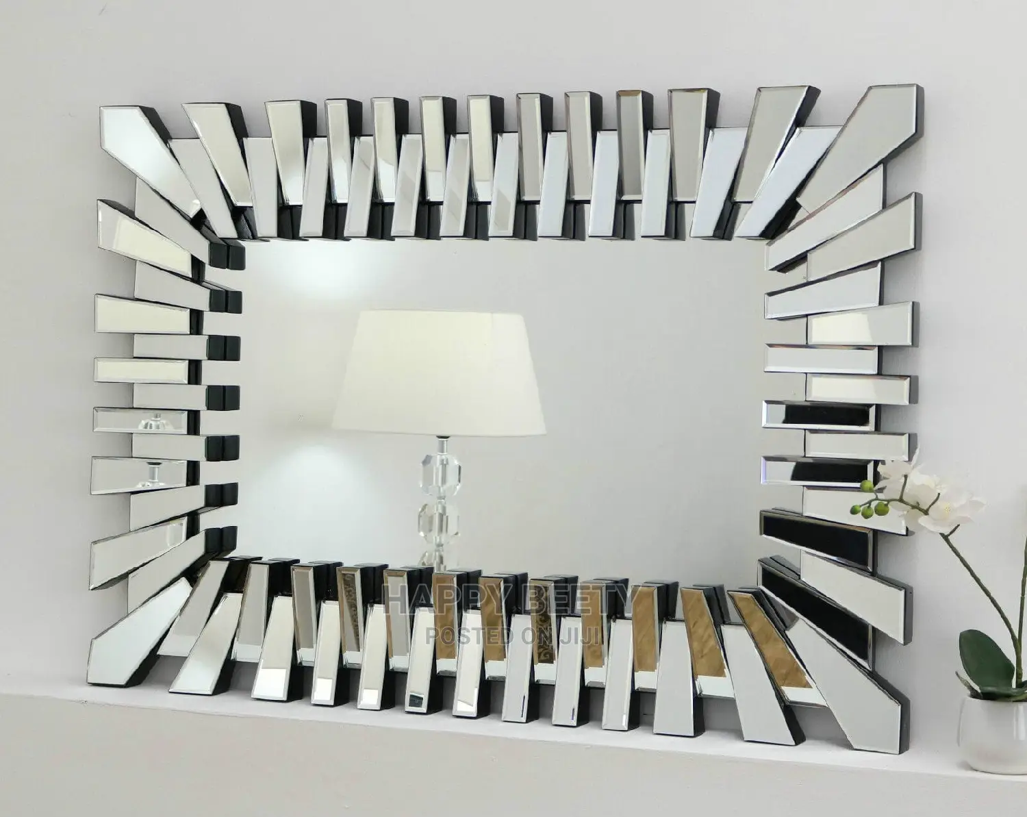 #Big Rectangle Sunburst Mirror, Available in Gold and Silver