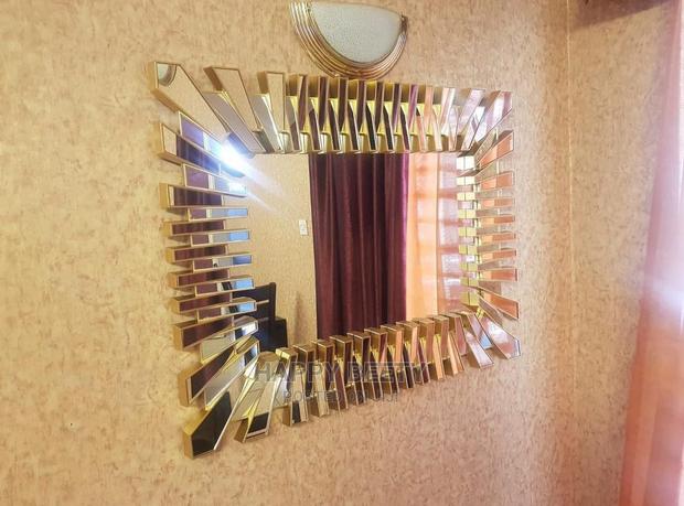 Rectangle Cerrated Sunburst Mirror