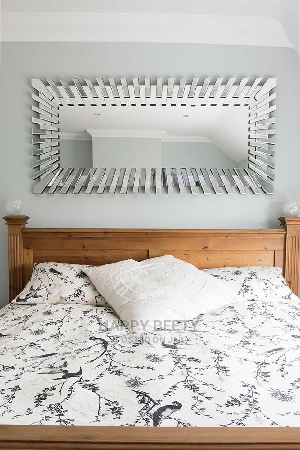 Rectangle Cerrated Sunburst Mirror - thumbnail 2