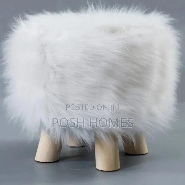 Faux Fur Stools - main view