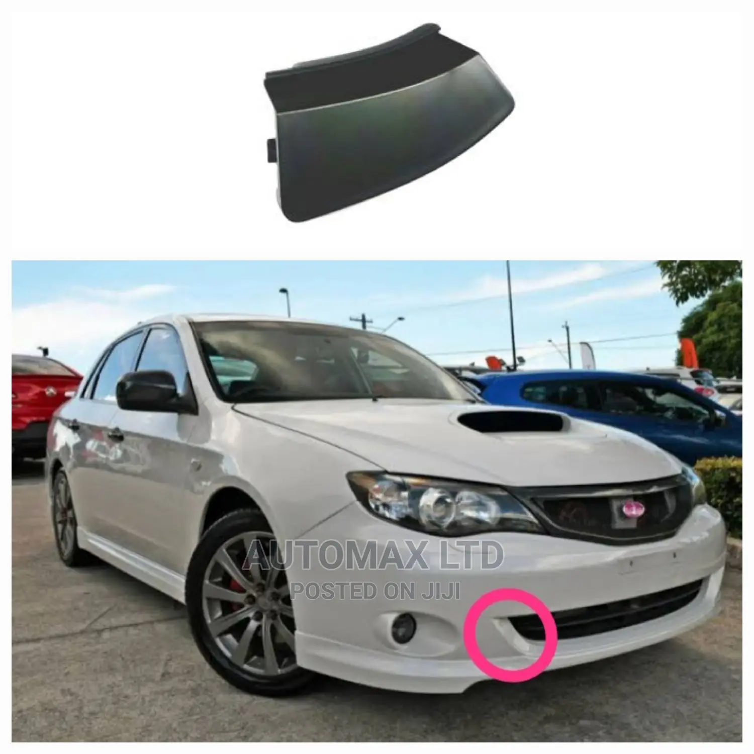 Subaru Impreza WRX, Genuine Front Bumper Towing Hook Cover,