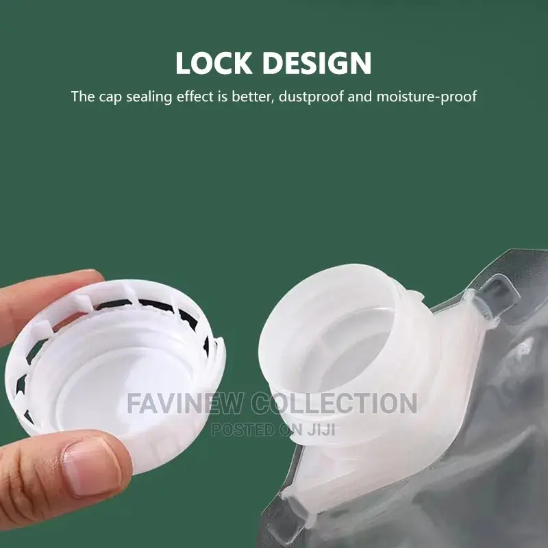 5pcs Transparent Sealed Packaging Bag Grains Moisture-Proof
